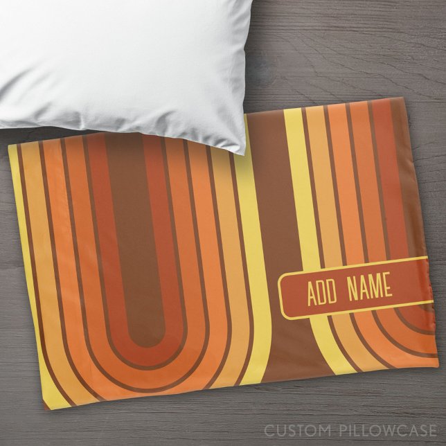 Funda De Cojín Arco amarillo Naranja rojo de 70 líneas inspiradas (Custom Pillowcase)