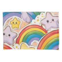 Arcoiris, estrellas y sonrisa bonita