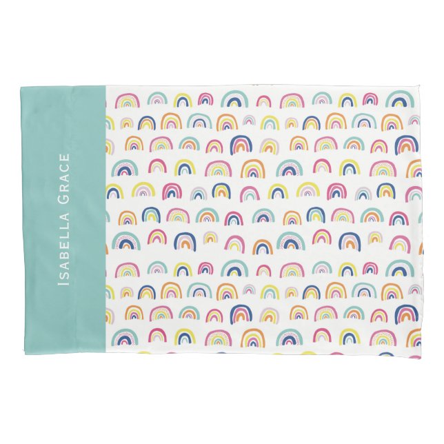 Funda De Cojín Arcoíris Lindo (Anverso)