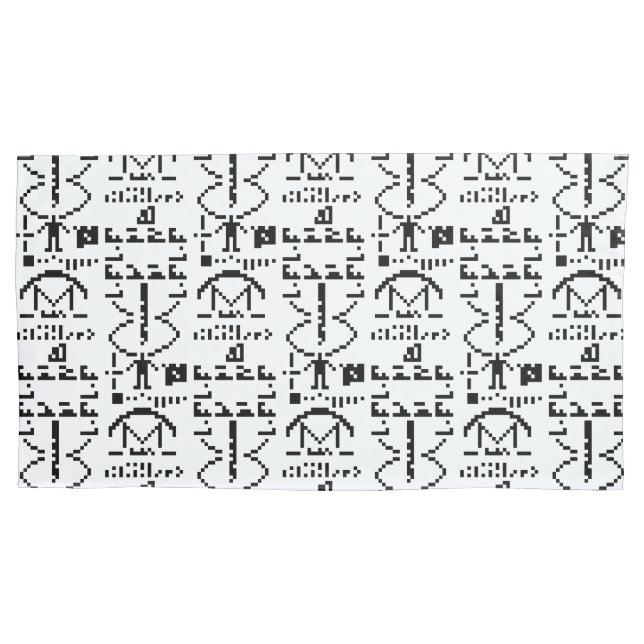 Funda De Cojín Arecibo Binary Message 1974 (Anverso-izquierdo)