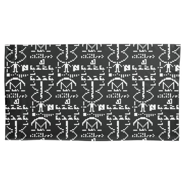 Funda De Cojín Arecibo Binary Message 1974 (Anverso-izquierdo)