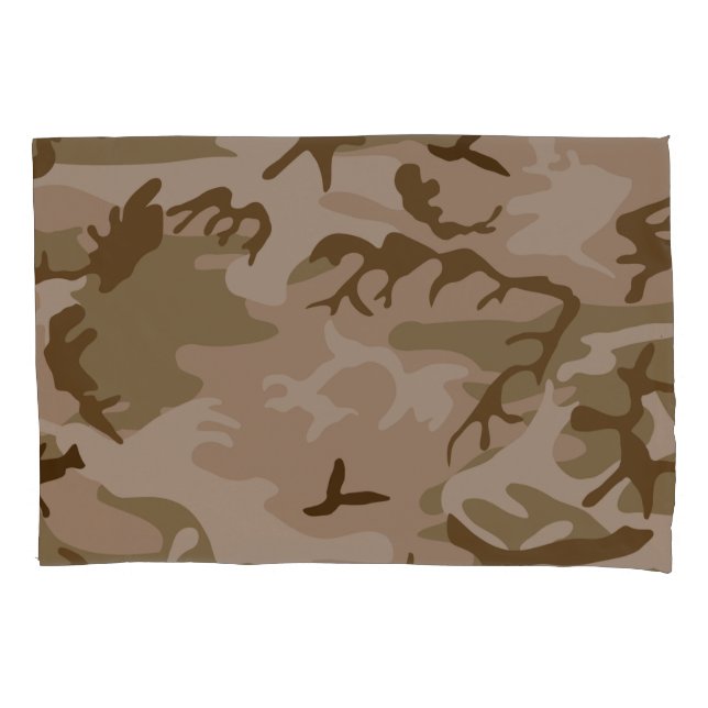 Funda De Cojín Arena del desierto de camuflaje (Anverso)