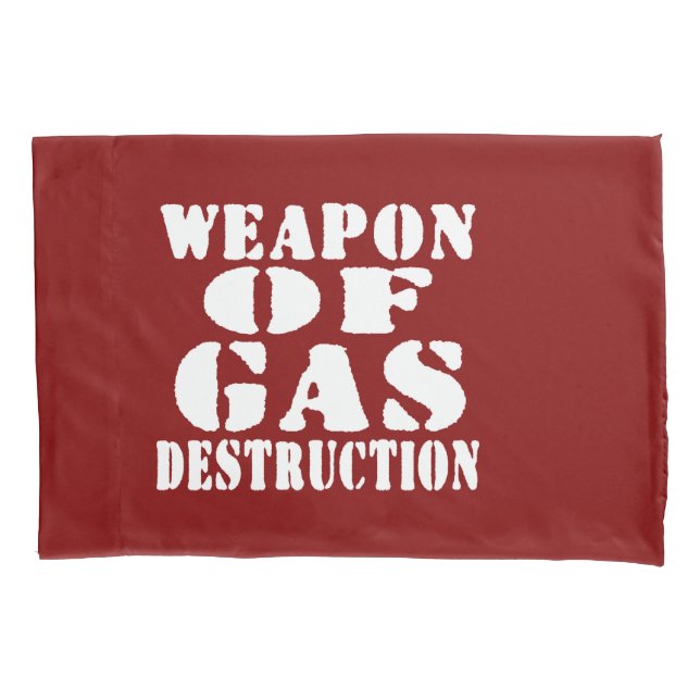 Funda De Cojín Arma De Destrucción De Gas (Anverso)