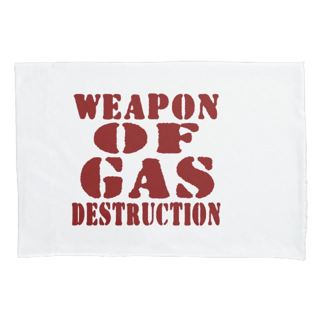 Funda De Cojín Arma De Destrucción De Gas (Anverso)