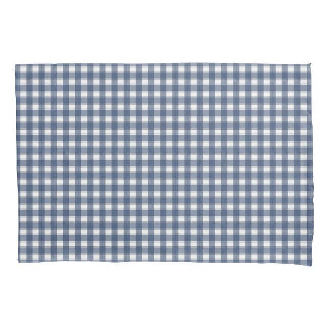 Funda De Cojín Armada clásica de Gingham (Anverso)