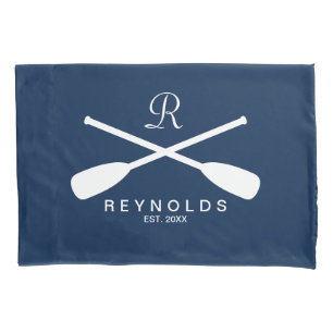 Funda De Cojín Aromas de remo personalizado monograma familiar