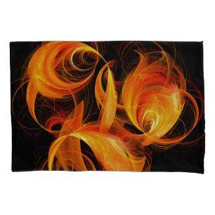 Funda De Cojín Arte abstracto de bola de fuego