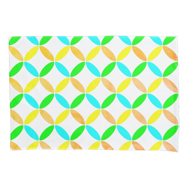 Funda De Cojín Arte abstracto del patrón de elipse (Anverso)