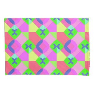 Funda De Cojín Arte abstracto geométrico colorido