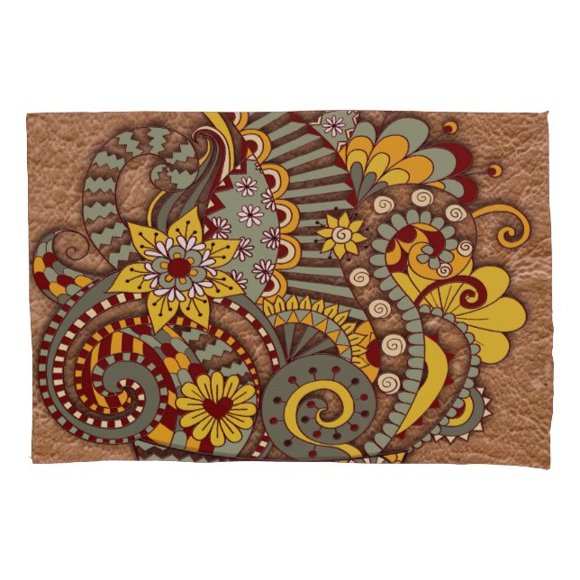 Funda De Cojín Arte artístico-dibujo de garabatos (Anverso)