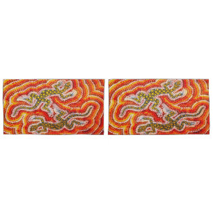 Funda De Cojín "Arte AUSTRALIANO-Aborigen"