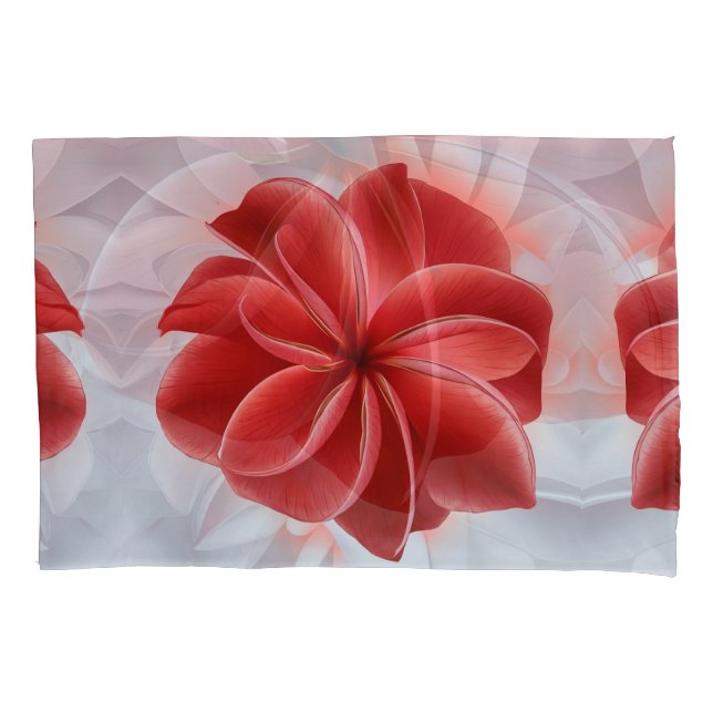 Funda De Cojín Arte botánico del azalea rojo radiante (Anverso)