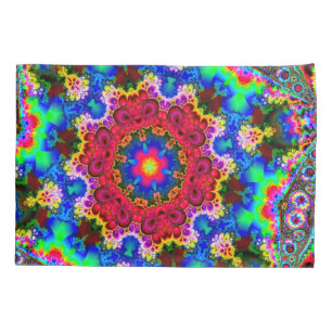 Funda De Cojín Arte cósmico psicodélico del fractal
