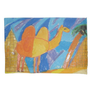 Funda De Cojín Arte de camello por niños
