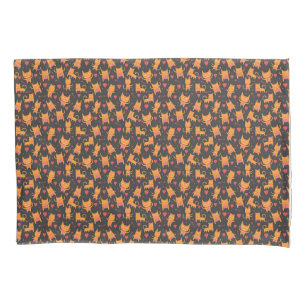 Funda De Cojín Arte de gato Patrón De Gato Cuto Chileno
