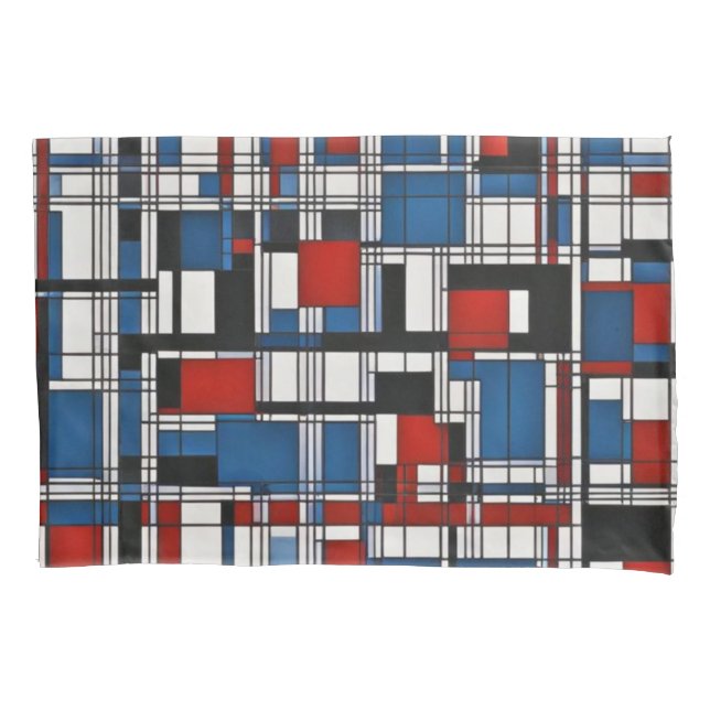 Funda De Cojín Arte de pared geométrica abstracto moderno (Anverso)