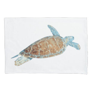 Funda De Cojín Arte de tortuga marina pintada