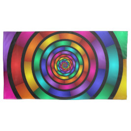 Funda De Cojín Arte fractal moderno y psicodélico