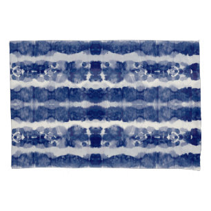 Funda De Cojín Arte Índigo: Abstracto Caos acuarela.