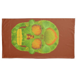 Funda De Cojín Aspen Leaf Skull 10