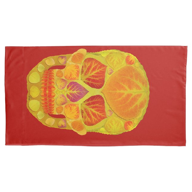 Funda De Cojín Aspen Leaf Skull 13 (Anverso-izquierdo)