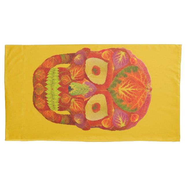Funda De Cojín Aspen Leaf Skull 16 (Anverso-izquierdo)