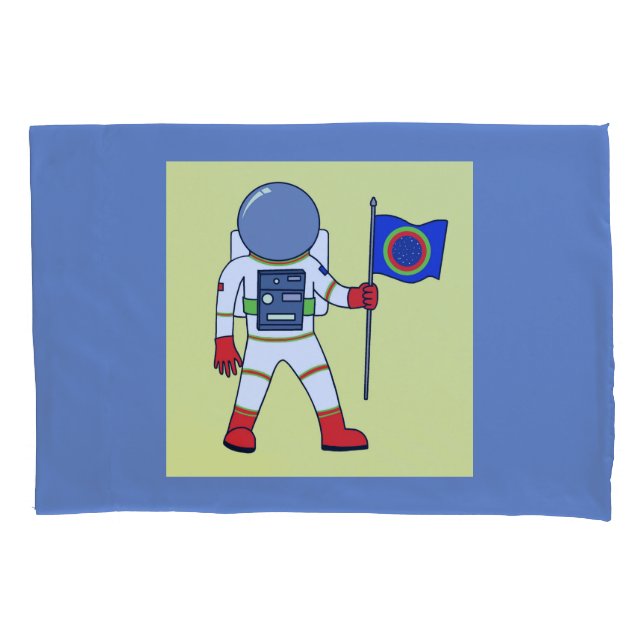 Funda De Cojín Astronauta reversible (Anverso)
