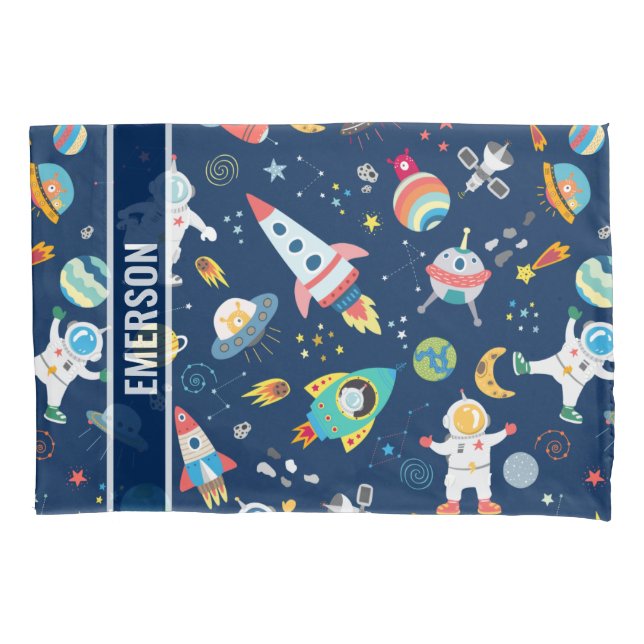 Funda De Cojín Astronautas del espacio ultraterrestre personaliza (Anverso)