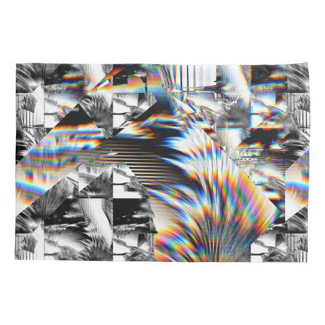 Funda De Cojín Ataque con arco iris (Reverso-Izquierdo)