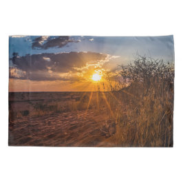 Funda De Cojín Atardecer en el desierto de Kalahari, Namibia