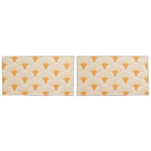 Funda De Cojín Atardecer, naranja tonal, textura de hormigón