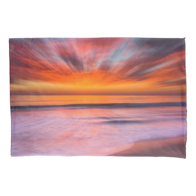 Funda De Cojín Atardecer Tamarack Beach | Carlsbad, CA (Anverso-izquierdo)
