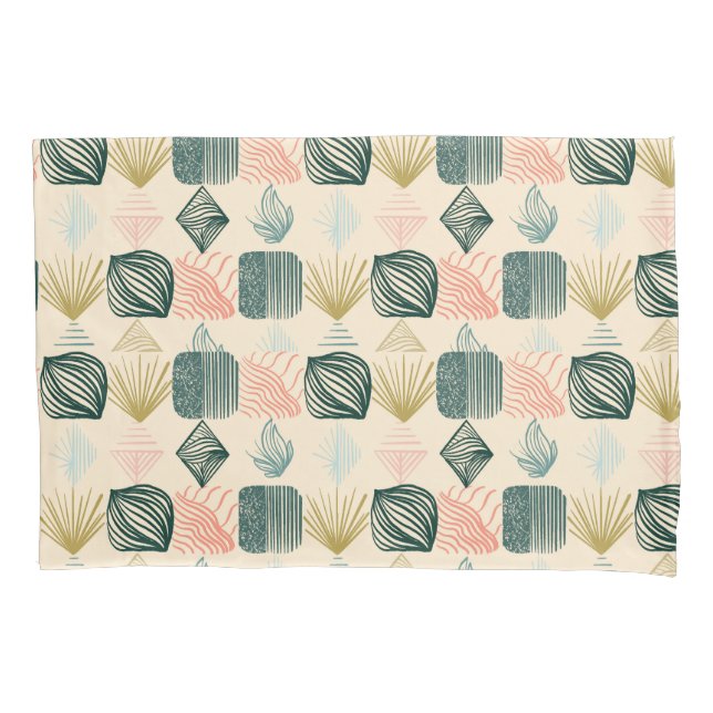 Funda De Cojín Audaz trapo tribal caribeño: Crema de mantequilla  (Anverso)