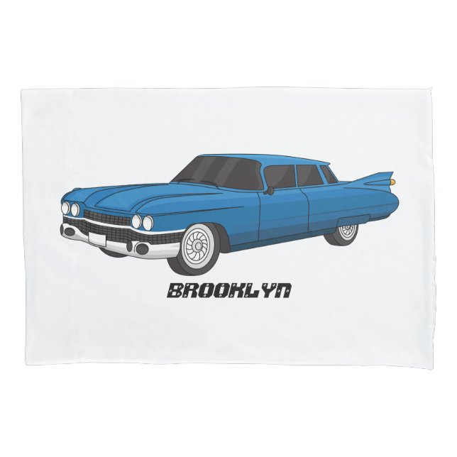 Funda De Cojín Auto clásico Guay blue 1959 (Anverso)
