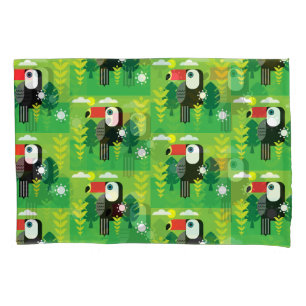 Funda De Cojín Ave Tropical Turca