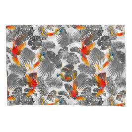 Funda De Cojín aves tropicales