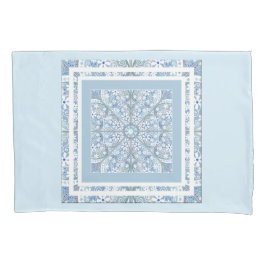 Funda De Cojín Azul claro de encaje cerámico