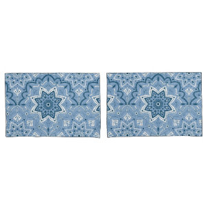 Funda De Cojín Azul colorido islámico sin foco