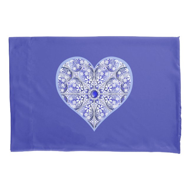 Funda De Cojín Azul de encaje cerámico de Grecia (Anverso)