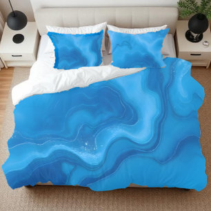Funda De Cojín Azul de piedra lunar