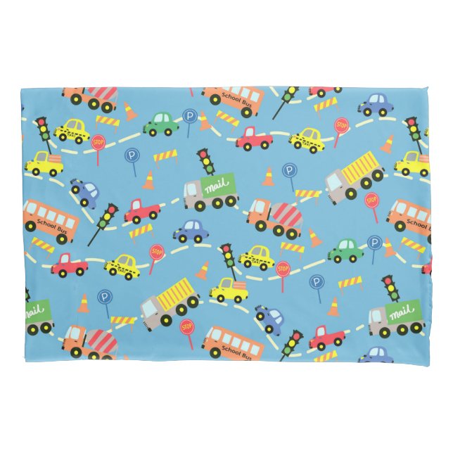 Funda De Cojín Azul de transporte. (Anverso)