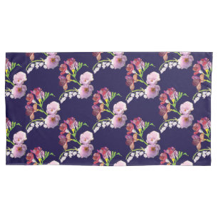 Funda De Cojín Azul floral