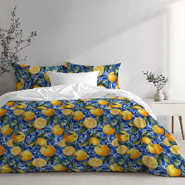 Funda De Cojín Azul negrita Italia Positano Lemon