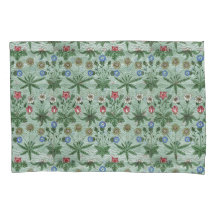 Azul rosa rosa rosa floral vintage William Morris