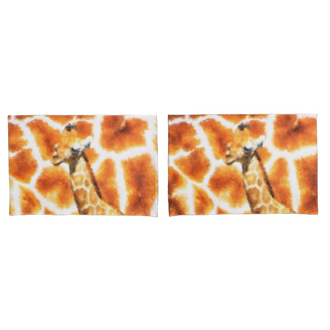 Funda De Cojín Baby Giraffe (Anverso - Set)