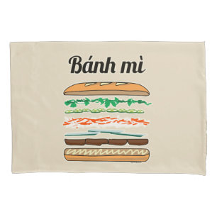 Funda De Cojín Baguette vietnamita del pan francés del bocadillo