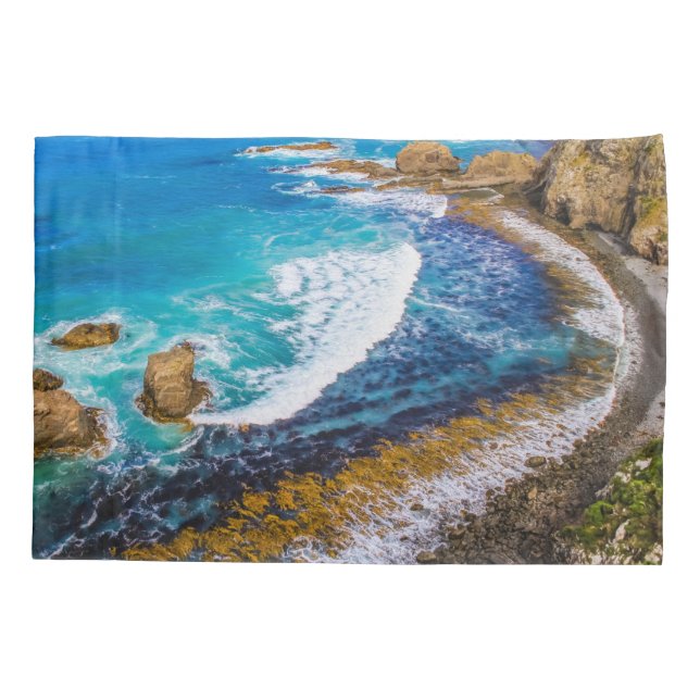 Funda De Cojín Bahía Roaring En Punto Nugget (Reverso)