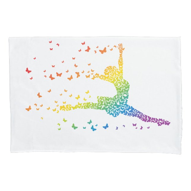 Funda De Cojín Bailarín de la mariposa (Anverso)