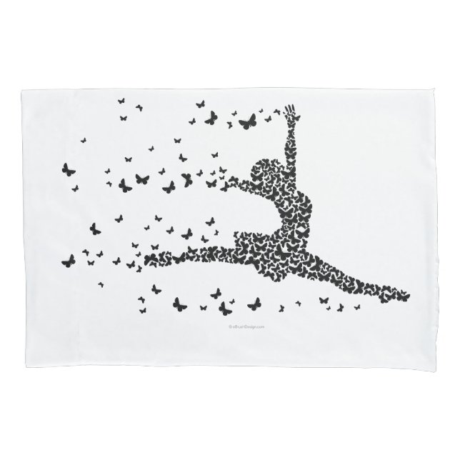 Funda De Cojín Bailarín de mariposas (Anverso)