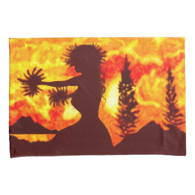 Funda De Cojín Bailarina de Hula  (Anverso-Derecho)